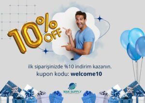 web banner for a man points to a 10% discount when using welcome10 coupon