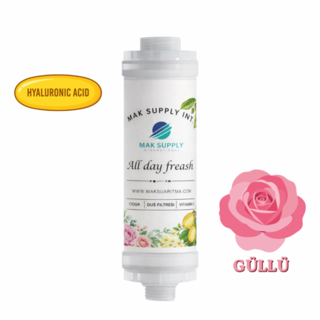Gül Kokulu Duş Filtresi Kartuşu + Hyaluronik Asit 🌹